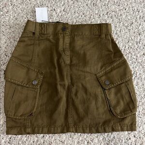 Burberry Olive Green Cargo Mini Skirt size 8 (girls)